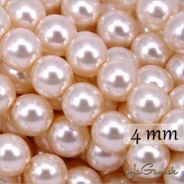 Voskované perly 4mm krémová 70054, 120ks (34_70054vb4)